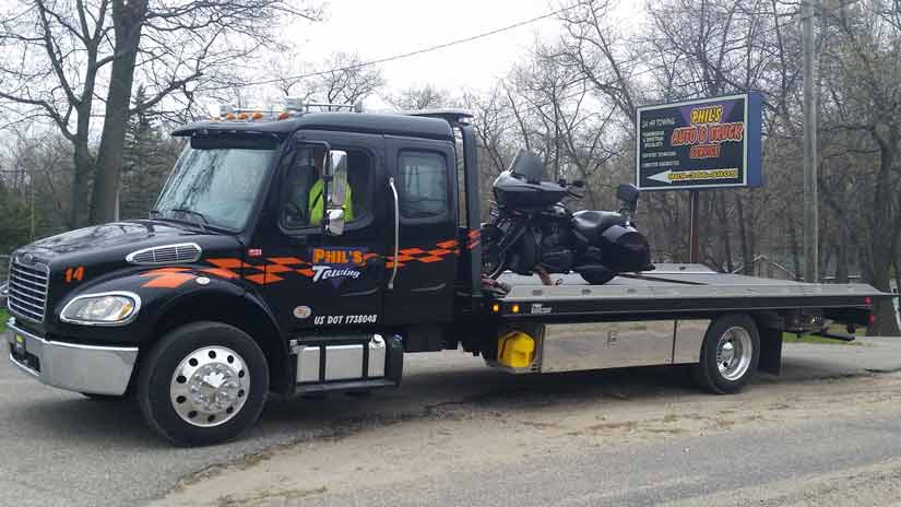 Motorcycle towing Grayling MI 